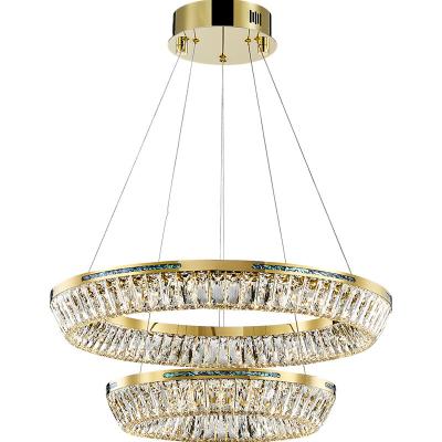 China Modern Ring Stainless Steel Tiered Modern Chandelier for sale