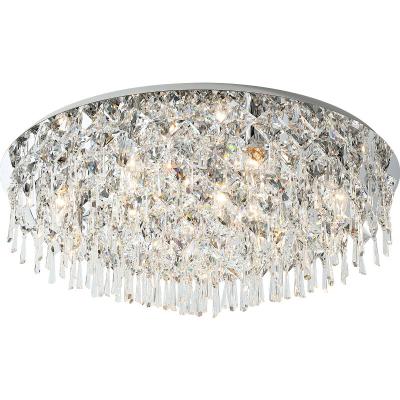 China New style circular personality fashion living room bedroom dining room outdoor mounted creative high-grade crystal ceiling lamp for sale