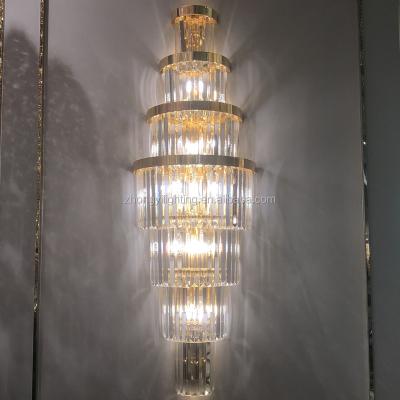 China Modern Decorative Crystal Wall Lamp K9 Indoor Lighting Whole Wall Lamp Sale Luxury for sale