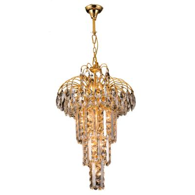 China TraditionalLuxury Decorative Luxury Crystal Chandelier Staircase Lights for sale