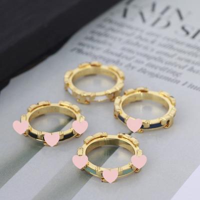 China FASHIONABLE factory wholesale fashion 4 colors gold brass for women cortical ring (44-47) for sale