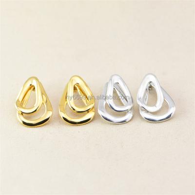 China Trendy Wholesale Designer 50 Fashionable Vintage Street Fashion Large Silver And Gold European Stud Earrings for sale