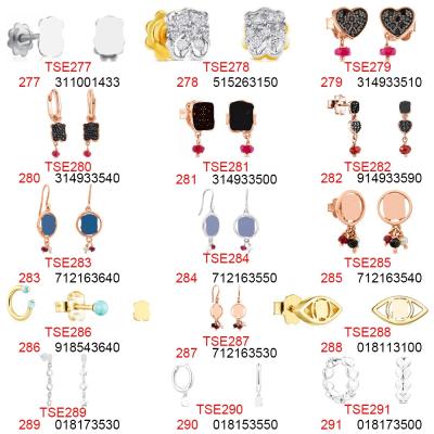 China Finish Handmade Bear Heart Dangle Earrings For Women Jewelry Fashion 2021 Gold Plated Bear Earrings (277-291) for sale