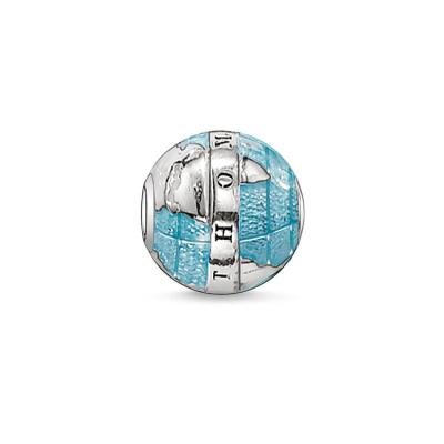 China Other Factory Offer Wonderful Blue Hole Sterling Silver Bead Great For Bracelets And Necklace for sale