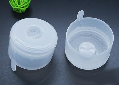 China Non Spill Water Bottle Caps Disposable lids For 18.9l Water Bottles in Transparent White for sale