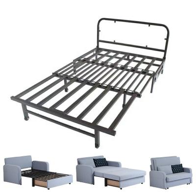 China High Quality Multifunctional Extendable Living Room Furniture Extendable Sofa Metal Bed Frame With Storage for sale