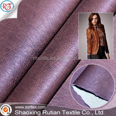 China Abrasion-Resistant PU Leatherette For Garment for sale