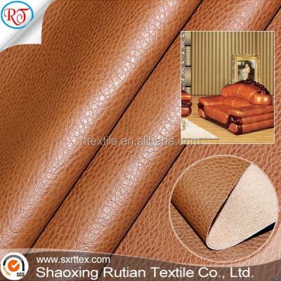 China Abrasion-resistant sofa leather for sale