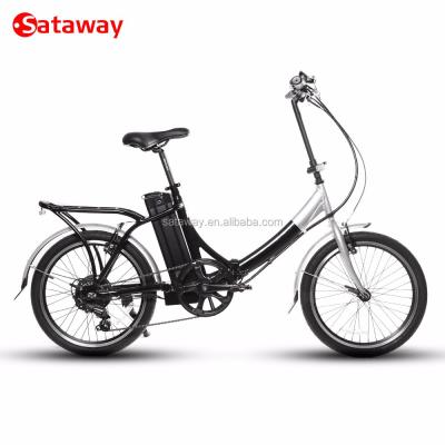 China High Quality Sataway Aluminum Alloy 20 Inches Folding Electric Bike Bicycle for sale