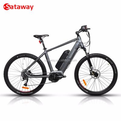 China High quality aluminum alloy Sataway electric mountain bikes with bafang mid drive system for sale