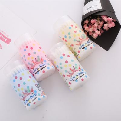 China High Quality Plastic Cotton Fits 50PCS Stick Earbuds in Small Box for sale