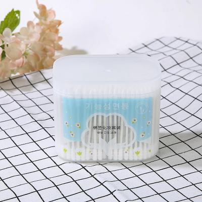 China Mix Color& Environmental High Quality Paper Cotton Stick 300PCS Makeup Use Earbuds In Classic Box for sale