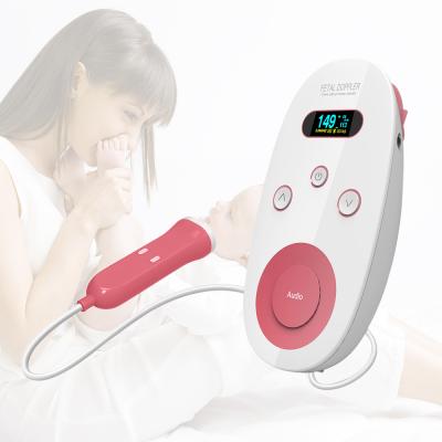 China Home Hospital Clinic Pregnant Women Doppler Ultrasound Heart Fetal Monitor Fetal Medical Equipment Fetal Doppler Manufacture for sale