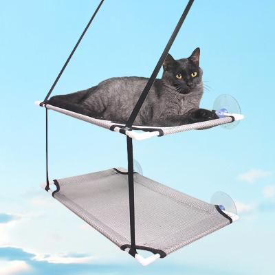 China Breathable Detachable Pet Beds Sucker Pendant Cat Bed Window Pet Nest Elevated Cat Bed Hammock for sale