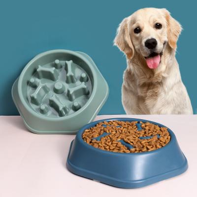 China New Viable Wholesale Bone Train Slow Feeder Dog Bowls Pet Quality Slow Feeder Bowl Pet Bowls for sale