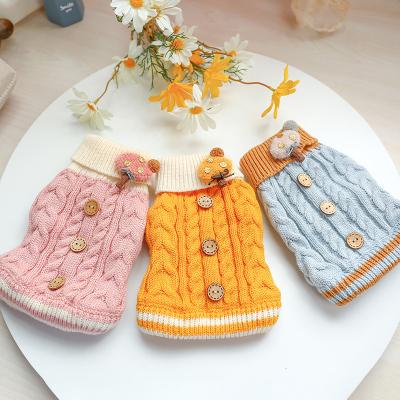 China Sustainable Soft Cheap Wholesale Dog Clothes Teddy Pet Jacket Coat Sweater Luxury Clothes Dog Clothes for sale