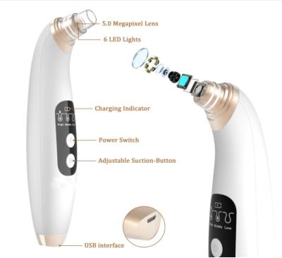 China 2022 Newest Acne Treatment Electric Blackhead Remover USB Blackhead Remover Tool Vacuum Fill Blackhead Remove for sale