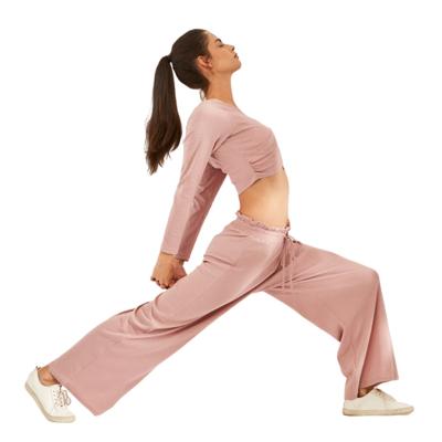 China Anti-wrinkle Wholesale high waisted trouser swag trousers girl sweatpants for women for sale