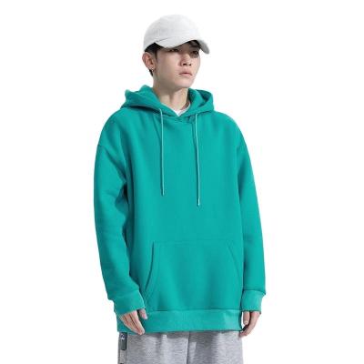 China Anti-wrinkle 340 GSM Fleece Blank hoodies plain Wholesale heavyweight oversize men's hoodies sweatshirts for sale