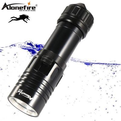 China Camping Alonefire DV32 XM-L2 Led Professional 12w 100M Underwater Waterproof High Power Dive Flashlight Outdoor Torch Diving Light Lamp for sale