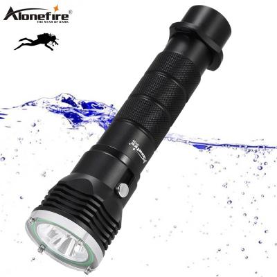 China Alonefire DV33 3x XM-L2 LED High Power Diving Aluminum 100m Dive Torch Outdoor Underwater Flashlight Camping Hunting Scuba Light Lamp for sale