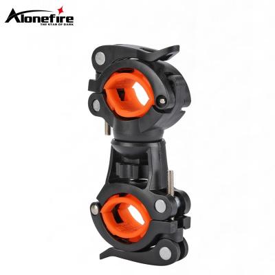 China Alonefire BC06 Deemount 360 Rotation Tilting Mount Universal Adjustable Bracket Mount Universal Bike Clip Clamp LED Cycling Torch BC05 for sale