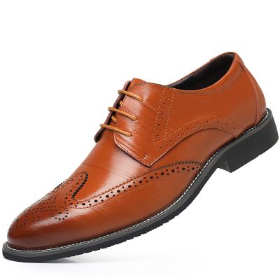 China New Style Deodorization Men's Fashion Leather Shoes Formal Wear Casual Rubber Men's Leather Shoes for sale