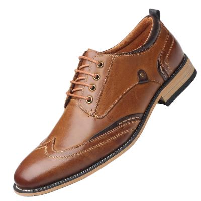 China New deodorization men's British style increased casual business dress men's shoes formal leather shoes for sale