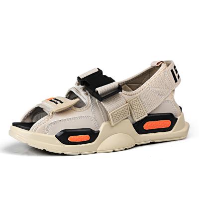 China Sale Men's Outdoor Sports Thick Heel Casual Warm Breathable Flat PU Rubber Sandals for sale