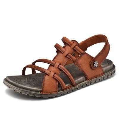 China 2021 New Roman Summer Outdoor Beach Sandals Comfortable Size 38-44 New Breathable Casual Soft Sandals Men Summer Leather Men Sandals for sale