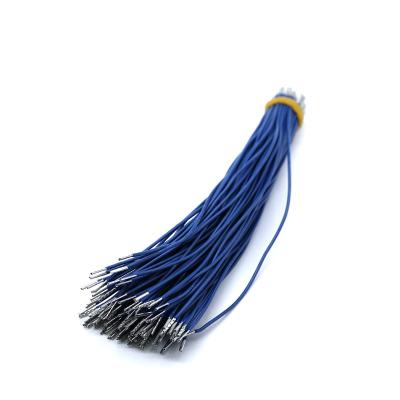 China Electronic UL1007 24AWG Blue Electrical Tinned Copper Wire Scrap EN0308 Terminal Conductor Cable Wiring Harness for sale