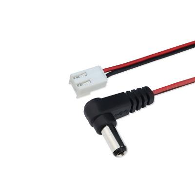 China Construction DC 5.5*2.5 Mm Elbow To VH 3.96 Terminal Plug 2468 20awg Red Black Parallel 0.8m DC Power Cable for sale