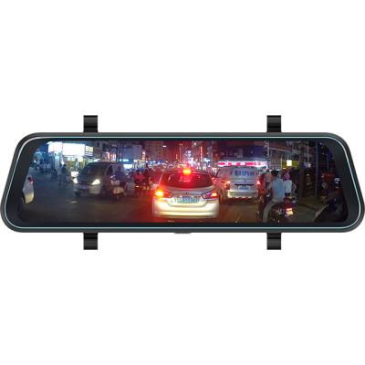 China Build-in WiFi Mirror Dash Cam For Cars With Full Touch Screen Front And Rear Dash Cam for sale