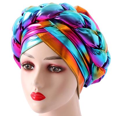 China Multifunctional Ready to Ship Fashion Party Hijab Hats Use Cheap Muslim Turban Scarf for African Women Headscarf Ladies Headwear for sale