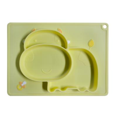 China BPA Free Factory Manufacturer Custom Food Grade Durable Silicone Baby Dish for sale