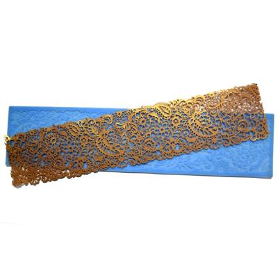 China 100% Viable High Quality Food Grade Silicone Lace Baking Mat For Cake Decorating for sale