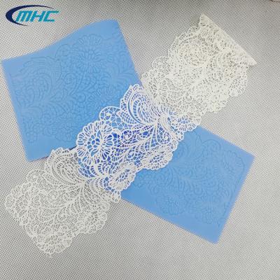 China New workable 3d silicone mat for cake decorating, decorative silicone cake lace mat for sale