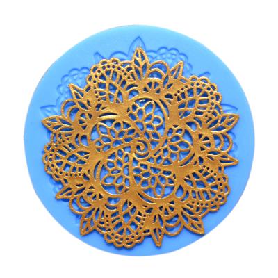 China Viable Hot Sales Magic Silicone Sugar Lace Mat for Cake Decorating for sale