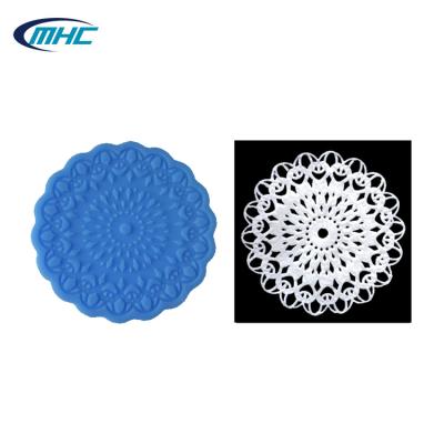 China Sustainable Food Grade Lace Mat For Popular Cupcake Silicone Mold Cupcake Liners Cake Top Decorating for sale