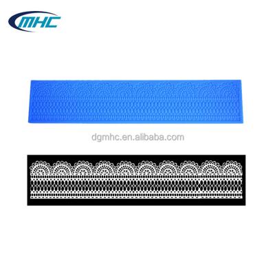 China Factory price viable cheap silicone lace baking mat mold for cake decorating for sale