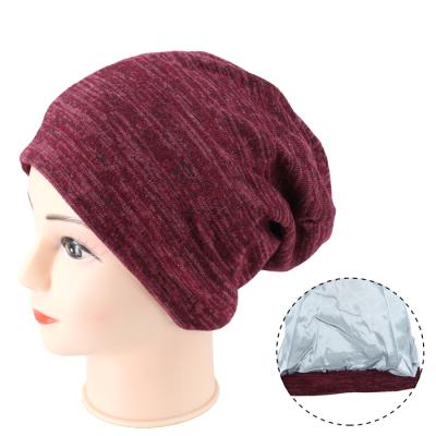 China 2021 Luxury Hot Sale Plain Hijab Hat Woolen Winter Hijab High Quality Elastic Warm For Women Lady for sale