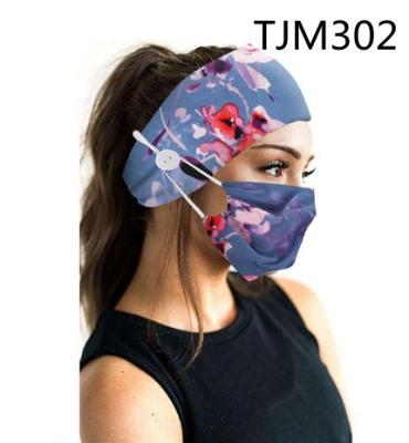 China 2021 Fashion Breathable American European Hot Band Dye Link Hair Band Comfortable Custom Facemask Headband For Women Lady for sale