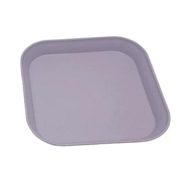 China Minimalist High Quality Multifunctional Reusable Dish Wheat Straw Kitchen Dish Odorless Tableware Set Of Trays For Salad Fruit Dish for sale