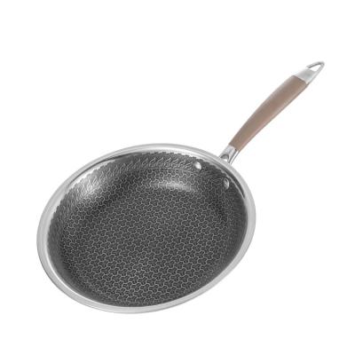 China China modern manufacturer high quality kitchen fried steak stainless steel cookware non stick pan for sale