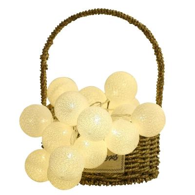 China Festival Indoor Decoration Cotton Ball Garland/230V Colorful Cotton Ball Party Light/LED Cotton Ball Wedding Light for sale