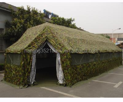 China Camouflage Game / Field 37 Square Meters Folding Tent Military Aluminum Alloy for sale