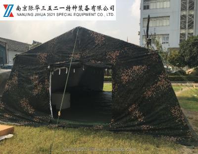 China Brand 30 QUARE ME 6X5.7m General Class 8-10people Camping Frame Military Structure Jihua Brand 30 QUARE Game Tent Camouflage/Field Supply Tent for sale