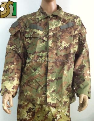 China Rip-Stop Supply Italian Camouflage BDU Suit Army Camouflage Military Uniform Uniform for sale