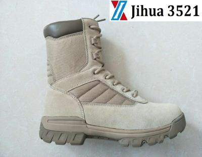 China Saudi Roman Boot Military Force Desert Combat Boot Suede Leather Military Boots Cowhide Roman Boot Jihua Brand Suede for sale