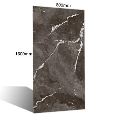 China Polished / Honed Matte Black Polished Porcelain Floor Sparkle Granite Tiles Porcelain Tile Black Marble for sale